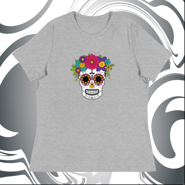 Sugar Skull T-Shirt - Women's Relaxed T-Shirt