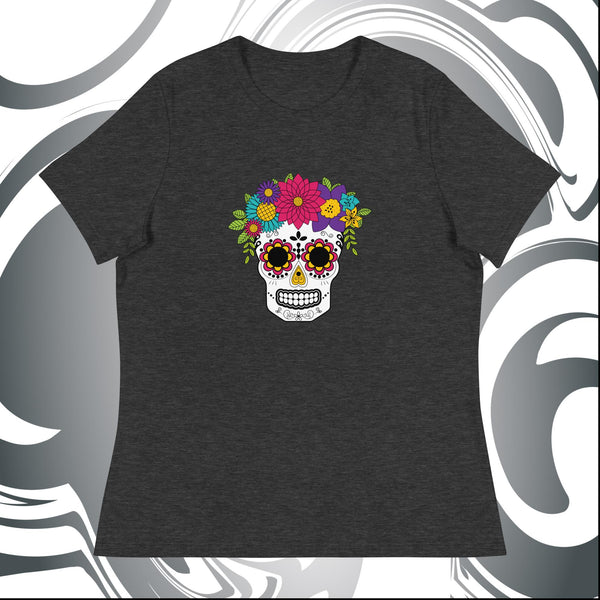 Sugar Skull T-Shirt - Women's Relaxed T-Shirt