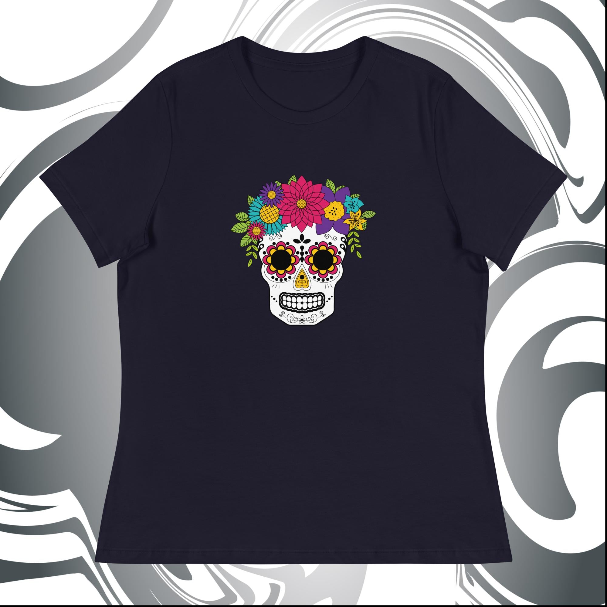 Sugar Skull T-Shirt - Women's Relaxed T-Shirt