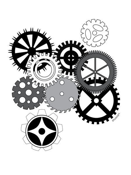 Gear men's fitted tee - 9 odesigns
