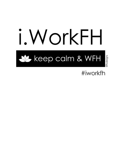 Keep calm & WFH Unisex tee - 9 odesigns