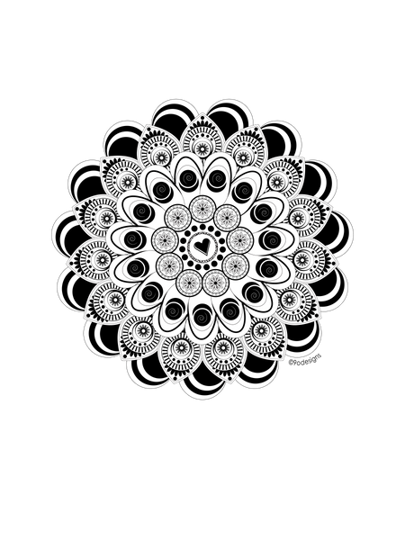 Mandala men's fitted tee - 9 odesigns