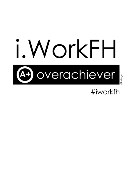 Overachiever men's fitted tee - 9 odesigns