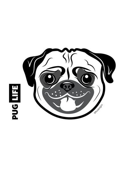 Pug life men's fitted tee - 9 odesigns