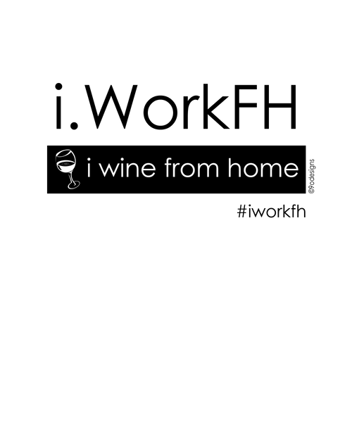 i wine from home women's fashion fit tee - 9 odesigns