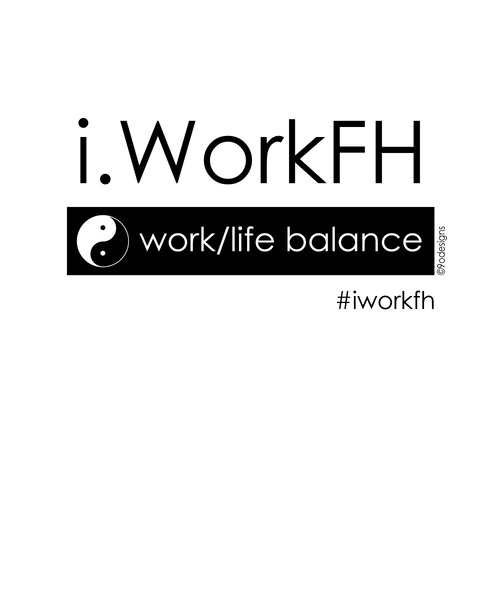 Work/life balance women's fashion fit tee - 9 odesigns