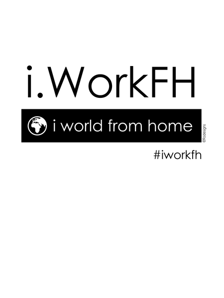 i world from home men's fitted tee - 9 odesigns