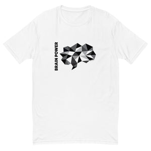 Brain power men's fitted tee - 9 odesigns