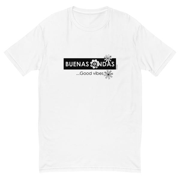 Buenas ondas, Good vibes men's fitted tee - 9 odesigns