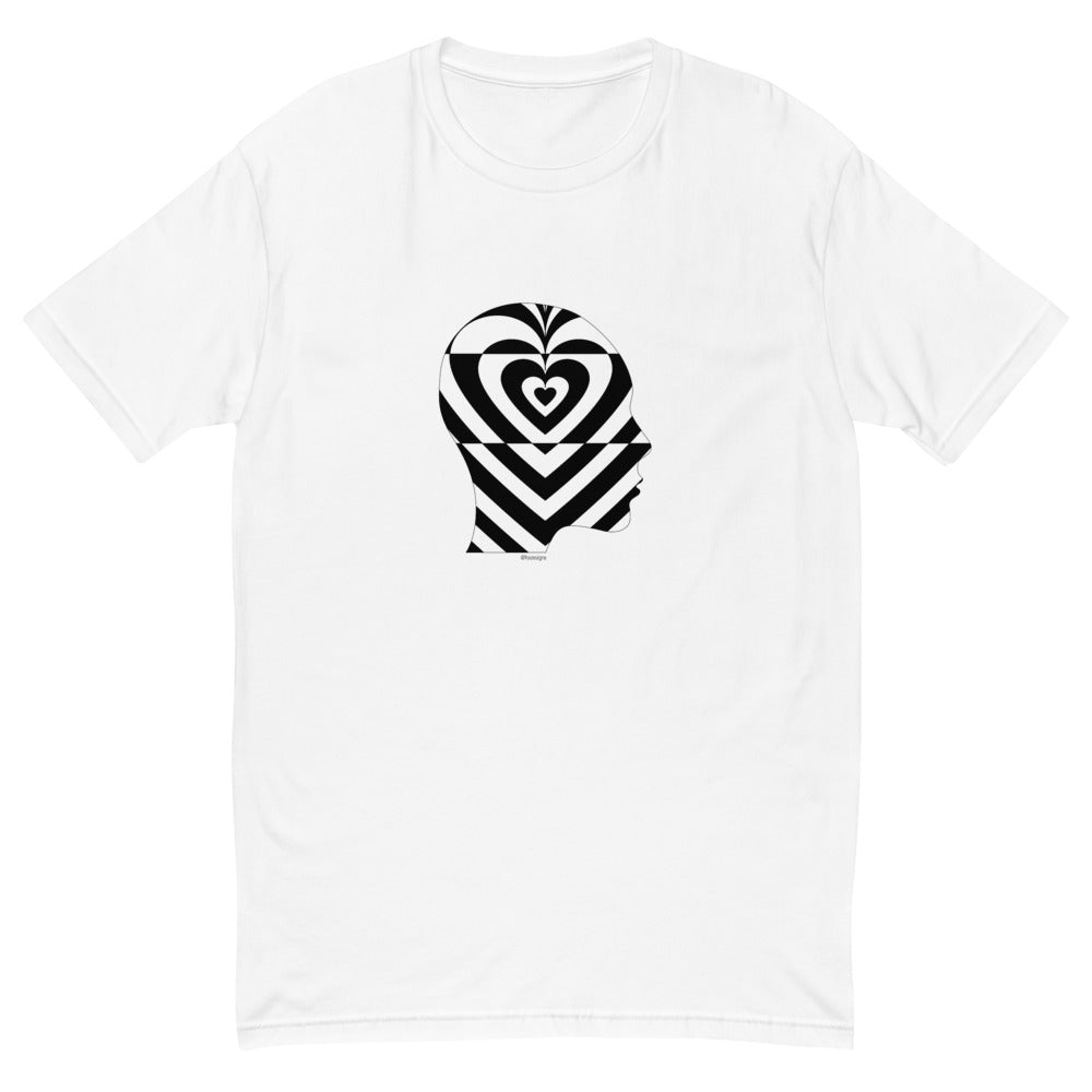 Profile human heart men's fitted tee - 9 odesigns