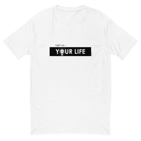 Light up your life men's fitted tee - 9 odesigns