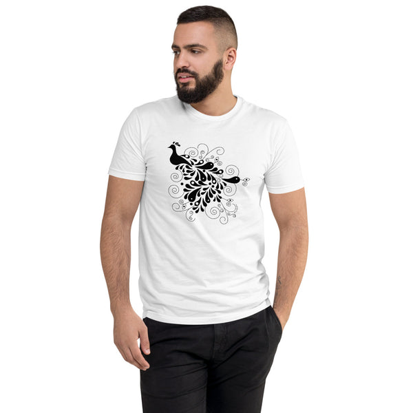 Peacock men's fitted tee - 9 odesigns