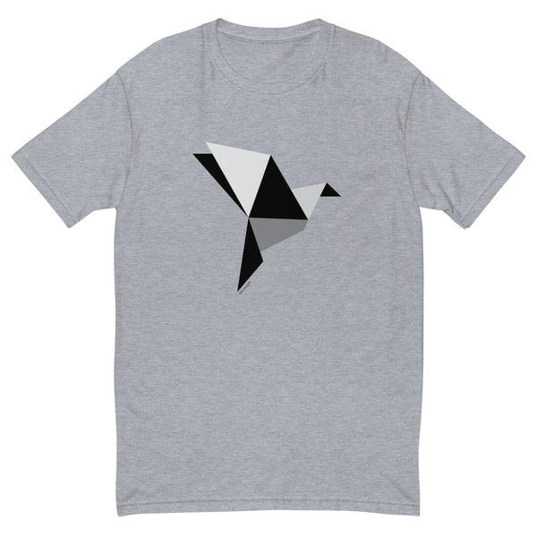 Origami bird men's fitted tee - 9 odesigns