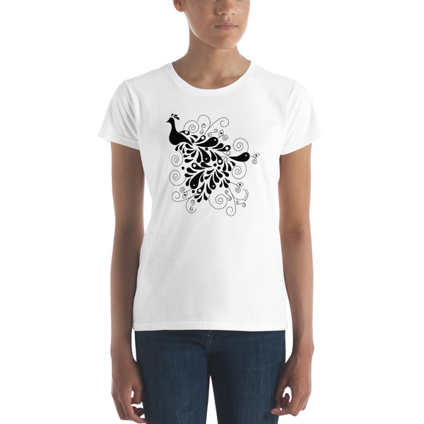 Peacock women's fashion fit tee - 9 odesigns