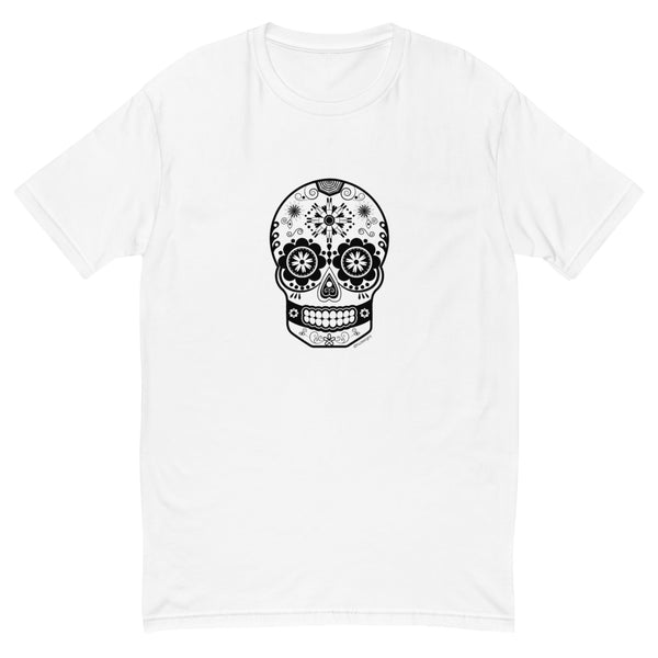 Sugar skull men's fitted tee - 9 odesigns