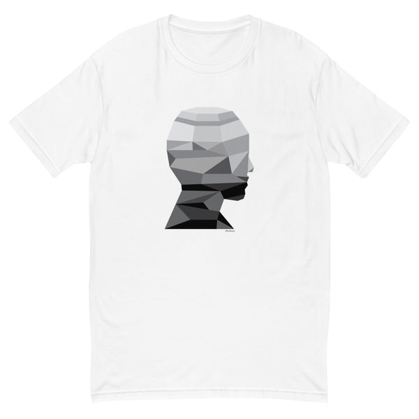 Geometric profile men's fitted tee - 9 odesigns