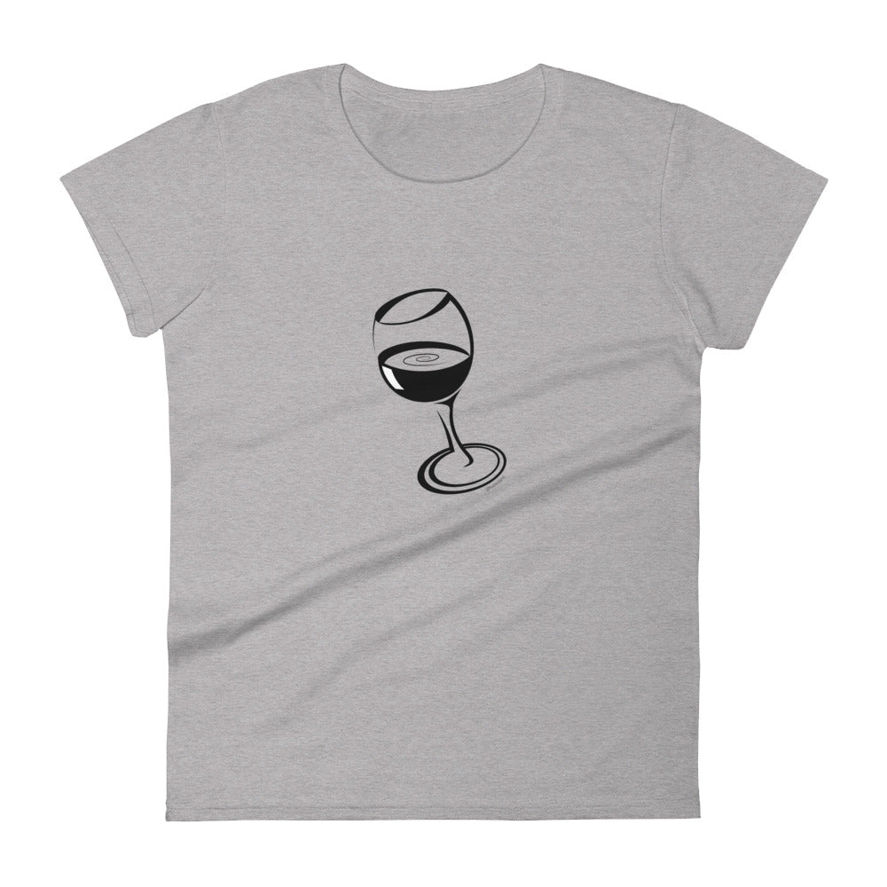 Wine women's fashion fit tee - 9 odesigns
