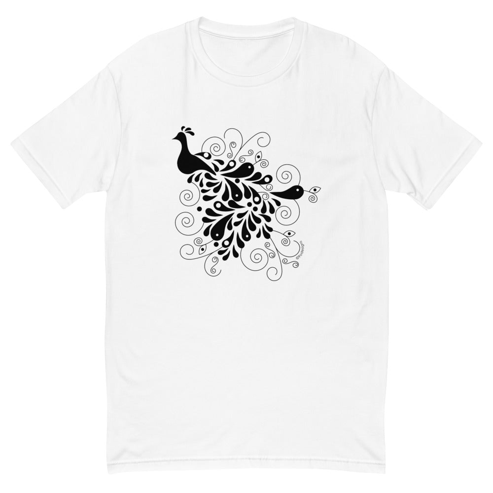 Peacock men's fitted tee - 9 odesigns