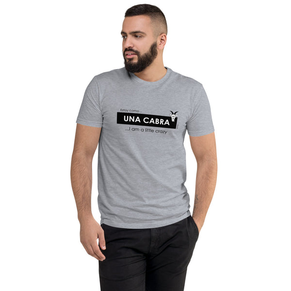 Estoy como una cabra, I am a little crazy men's fitted tee - 9 odesigns