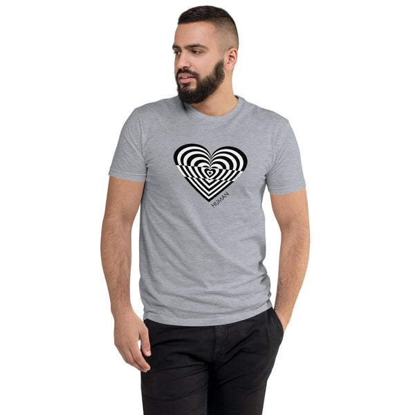Human heart men's fitted tee - 9 odesigns