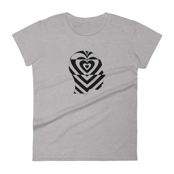 Profile human heart women's fashion fit tee - 9 odesigns