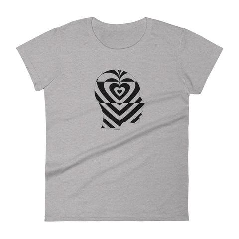 Profile human heart women's fashion fit tee - 9 odesigns