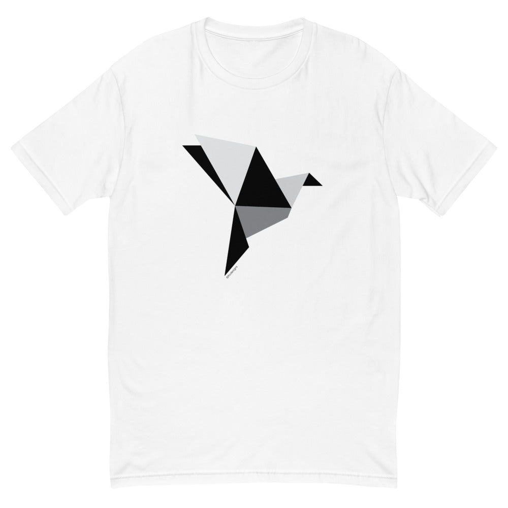 Origami bird men's fitted tee - 9 odesigns