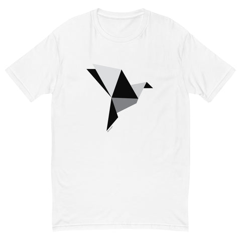 Origami bird men's fitted tee - 9 odesigns