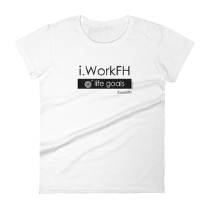 Life goals women's fashion fit tee - 9 odesigns