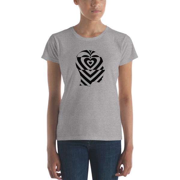 Profile human heart women's fashion fit tee - 9 odesigns