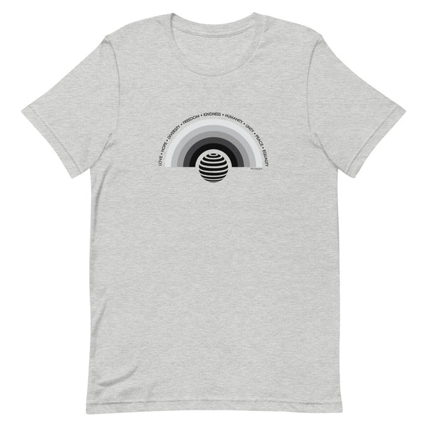 Humanity rainbow Unisex tee - 9 odesigns