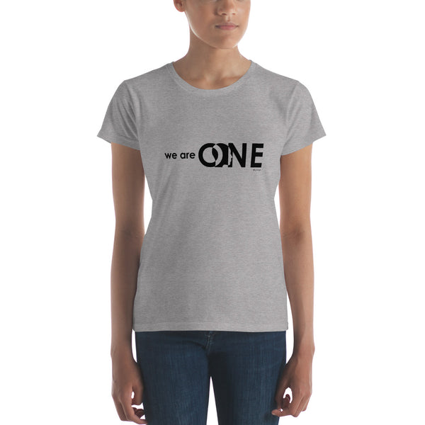 We are one women's fashion fit tee - 9 odesigns