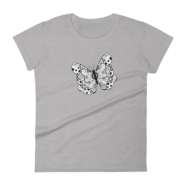 Butterfly women's fashion fit tee - 9 odesigns