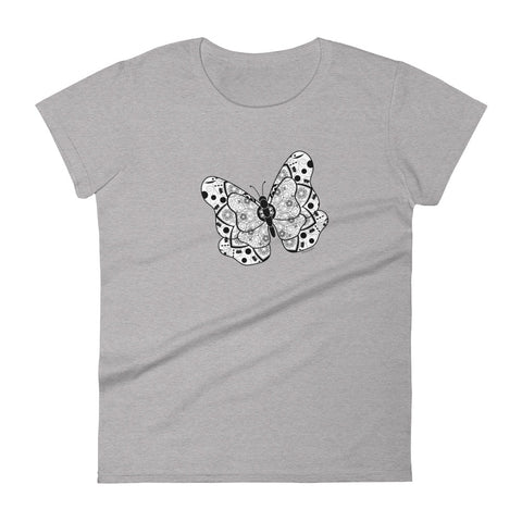 Butterfly women's fashion fit tee - 9 odesigns