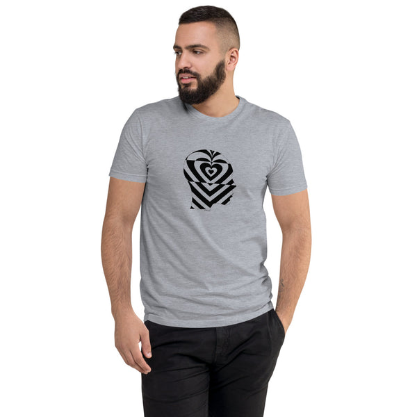 Profile human heart men's fitted tee - 9 odesigns