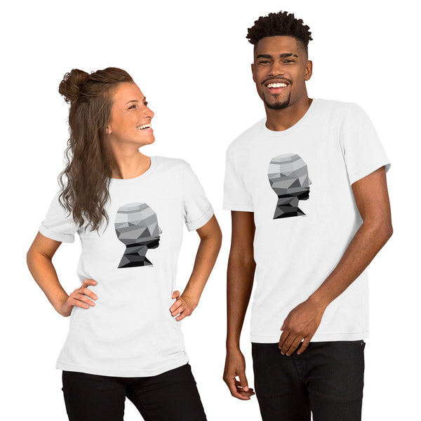 Geometric profile Unisex tee - 9 odesigns