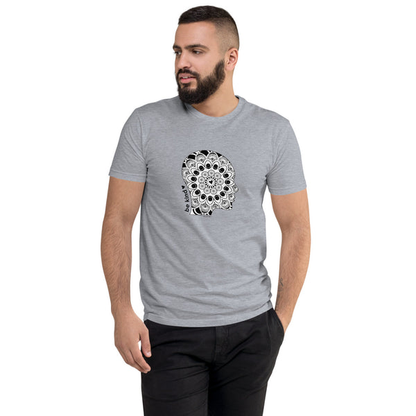 Be kind mandala men's fitted tee - 9 odesigns