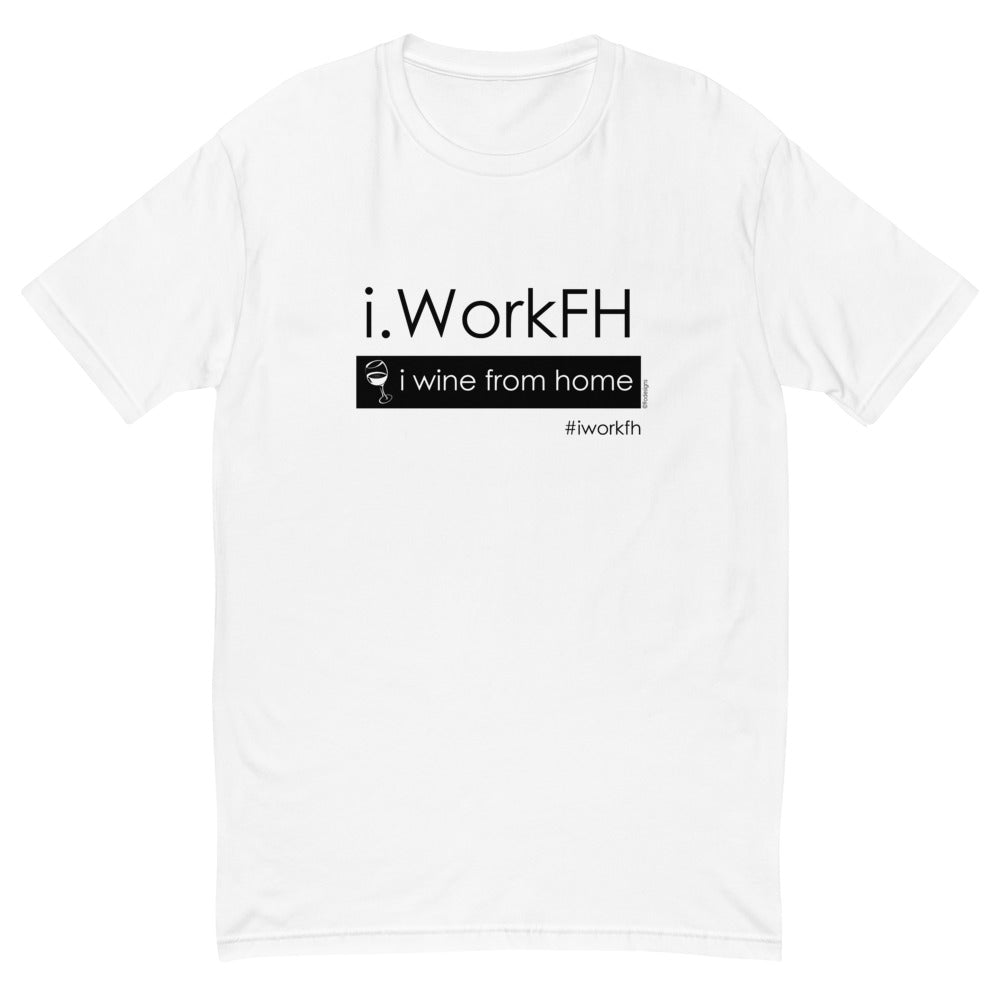 i wine from home men's fitted tee - 9 odesigns