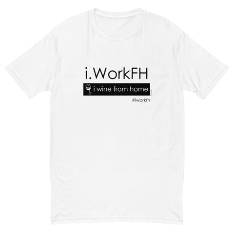 i wine from home men's fitted tee - 9 odesigns