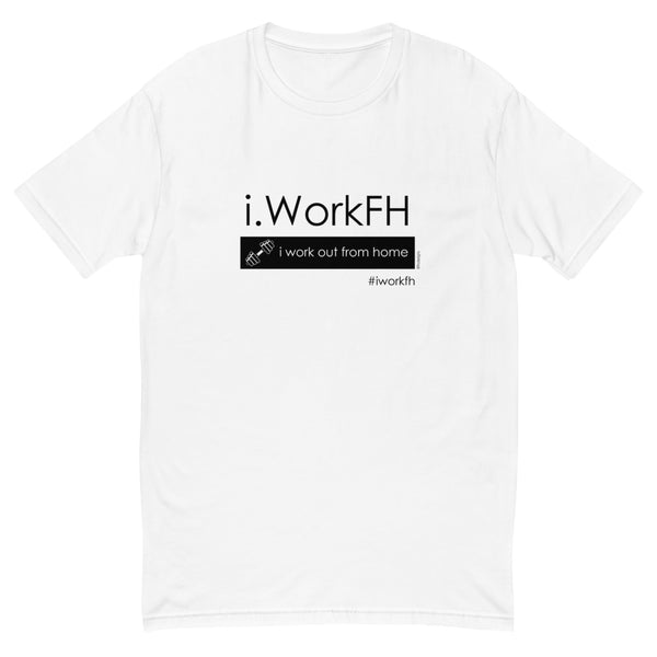 i work out from home men's fitted tee - 9 odesigns