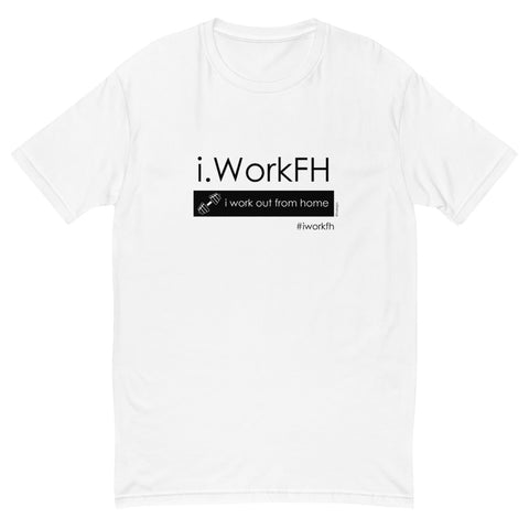 i work out from home men's fitted tee - 9 odesigns