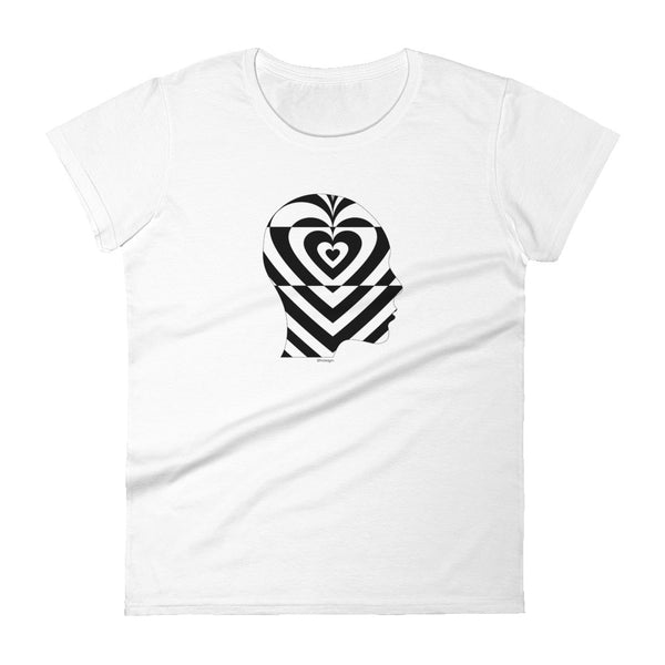 Profile human heart women's fashion fit tee - 9 odesigns