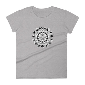 Mandala women's fashion fit tee - 9 odesigns