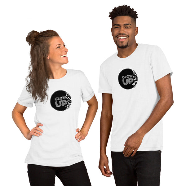 Glow up Unisex tee - 9 odesigns