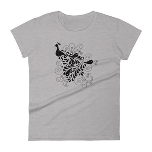 Peacock women's fashion fit tee - 9 odesigns