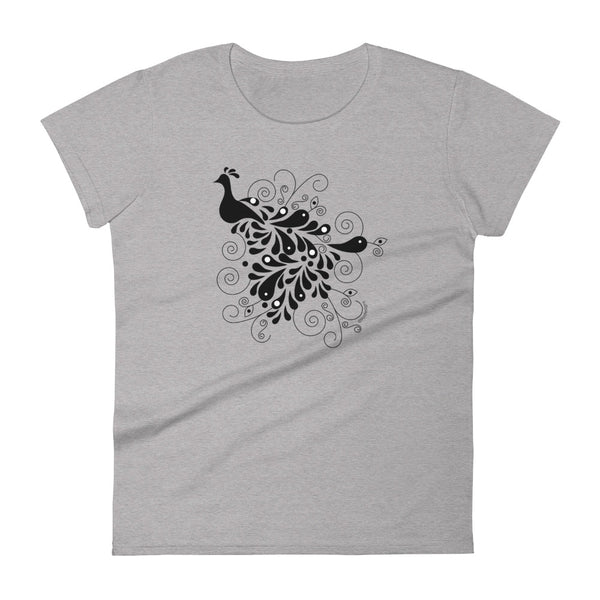Peacock women's fashion fit tee - 9 odesigns