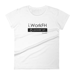 Power on women's fashion fit tee - 9 odesigns