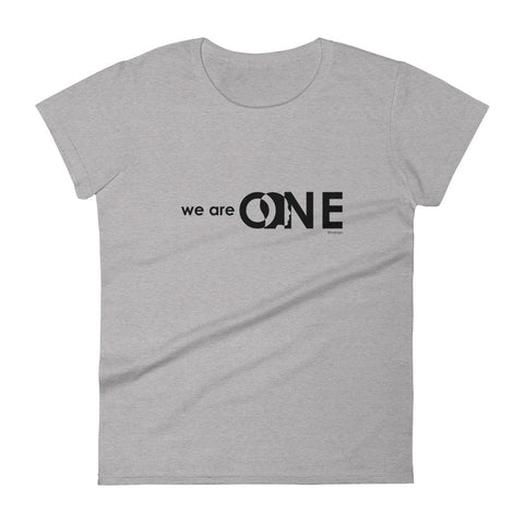 We are one women's fashion fit tee - 9 odesigns