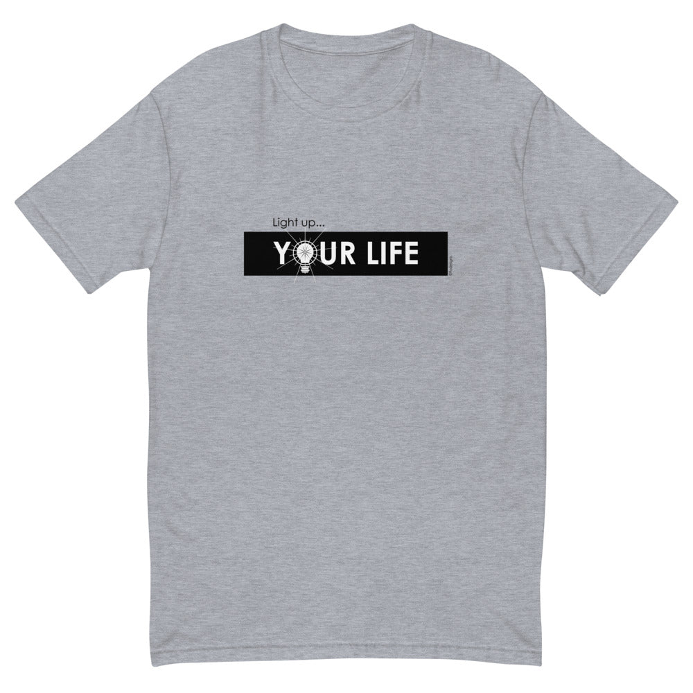 Light up your life men's fitted tee - 9 odesigns