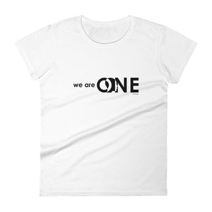 We are one women's fashion fit tee - 9 odesigns